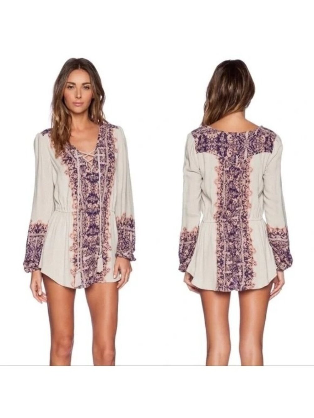 Free People Wildest Moments Tunic in Tea Combo